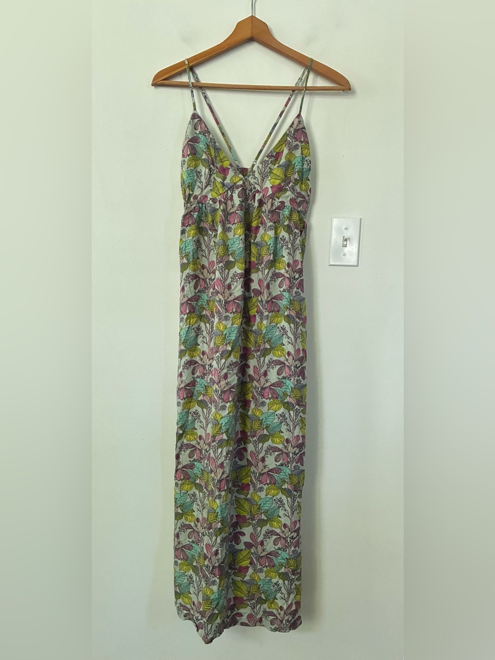PATAGONIA - PATALOHA STRAPPY DRESS Hevea Branches: Gypsum Green
